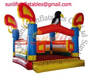 Attractive Colorful Inflatable Commercial Bouncy Castle , Moonwalk Bounce House