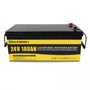 China 24V 100Ah IP65 Solar LiFePO4 Battery For Home Storage System supplier