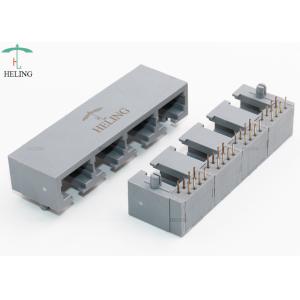China Alojamento MJ5608-G014-HRN2 do preto do conector do Pin RJ45 da entrada 10 do lado supplier