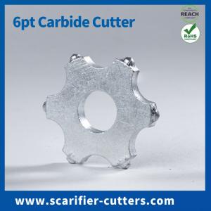 Carbide Tipped Cutting Tips 6 Points Scarifier TCT Cutters For Concrete Road Milling Machine Von Arx® - FR200