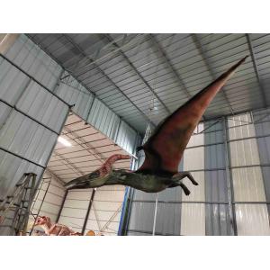 Life Size Realistic Dinosaur Animatronic Hang On Pterosaur With Sound