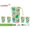Tropical Nature Style Bamboo Water Jug Shatter Proof Recycled Material Beverage