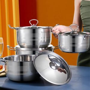 Quality 8 Pieces Stainless Steel 410 Non Stick Pan Cookware Sets Kitchemware Pot