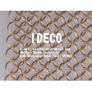 China Stainless Steel Ring Mesh for Decoration, Decorative Metal Ring Mesh Curtains, Architectural Chainmail Drapery Mesh wholesale