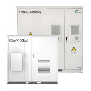 Outdoor Lithium Battery Storage Cabinet 50kW 100kWh Electrical Storage Cabinet