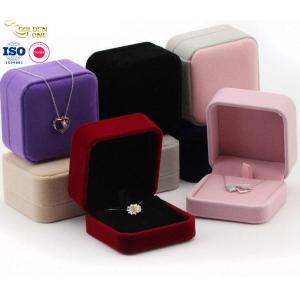 Gift Box Ring Custom Logo Pendant Bangle Bracelet Necklace Earring Jewellery Packaging Velvet Box