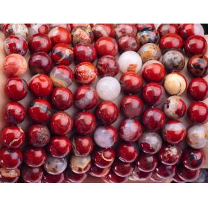 Red Jasper Round Bead Natural Crystal Gemstone Different Bead Size Loose Bead Strands for DIY Jewelry Making