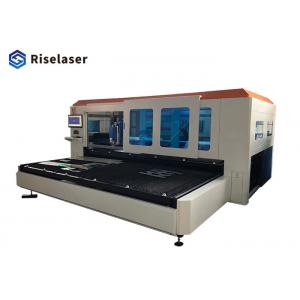 Enclosed Type Fiber Laser Cutting Machine With Double Working Platfrom 1kw