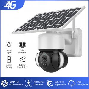 Weatherproof Durable 4G Outdoor Camera Solar , Practical Solar Powered 4G CCTV Camera