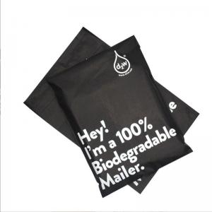 China Waterproof PLA Compostable Shipping Bags , Nontoxic Self Adhesive Mail Bags supplier