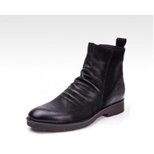 China Goodyear Welted Leather Boots , Retro Mens Brogue Chelsea Boots supplier