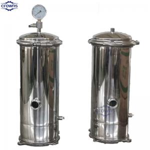 China Sanitary SS Stainless Steel 304/316L Water Food Oil Fuel Air Multi-cartridge Bag Filter Housing supplier