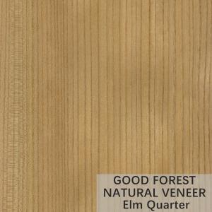 China ELM Natural Wood Veneer Crown Cut Grain Provide Customized Service supplier