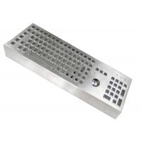 China Ip68 Desktop Industrial Metal Keyboard With Full Keys Mouse Touchball on sale