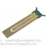 China Photographic etching brass ruler bookmarks, custom steel ruler bookmarks wholesale