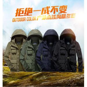 Artificial Leather Heavy Winter Jacket Waterproof Outdoor Camo Jacket