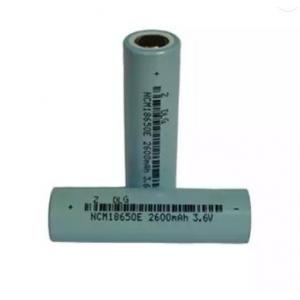 ICR18650 2600mah 3.6 V Lithium Battery Cell 3C Rate 7.8A Discharge Current