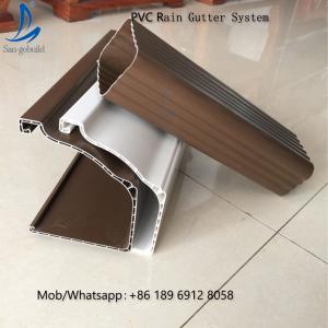 China San-gobuild Cheap Price Anti-Corrosion Roofing Plastic Rain Water Gutter Downspout Pvc Gutter Fittings supplier