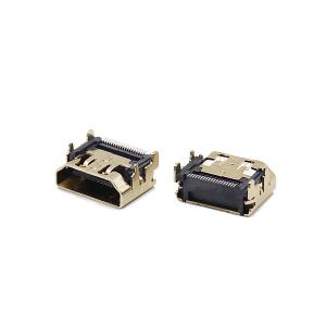 China UL94V-0 HDMI Cable Connectors 19 pin type a connector SMT Type SGS Without Ear supplier