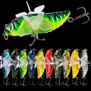 China 10 Colors 7.5CM/15.5g Twin Propeller Plastic Hard Bait Tractor Rotary Tackle Popper Fishing Lure supplier