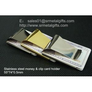Steel money clips men wallet, stainless steel men wallet money clips in China factory,