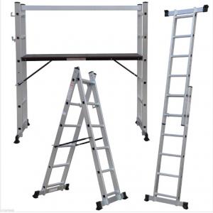 China 2X6 Step Scaffolding Step Ladder , Aluminium Folding Ladder Multi Use supplier