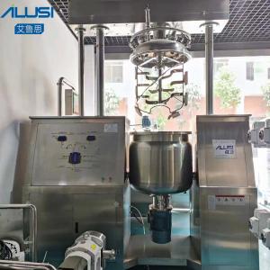 Hydraulic Lift Vacuum Emulsifier Mixer Machine PLC Control Cream Lotion Mixing Equipment