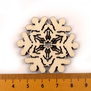 Scrapbooks Painting Snowflake Pattern Handmade Wooden Crafts