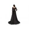 China Brilliant Vintage Evening Dresses , Women Upscale Long Sleeve Evening Gowns wholesale