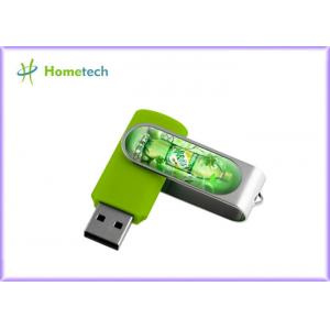China Customised Swivel U disk,  Twist USB Sticks With Aluminum Armor /  Light LED accept paypal 1- 64GB supplier