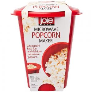 China FDA Glass Microwave Popcorn Maker , Red Micro Popcorn Popper 16 * 16 * 16 supplier