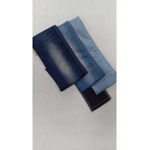 China Fake knitted denim 8.8oz Elastic Dark indigo with full width 150cm construction 16*100/40+200 Denim fabric  JSD3343 -1for jeans wholesale