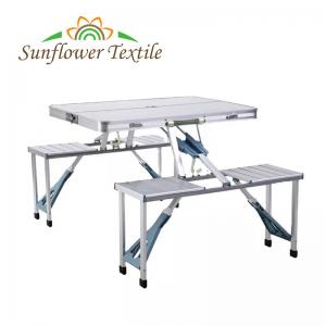 85x67x39.5CM Aluminum Alloy Folding Picnic Table And Chairs Custom Color