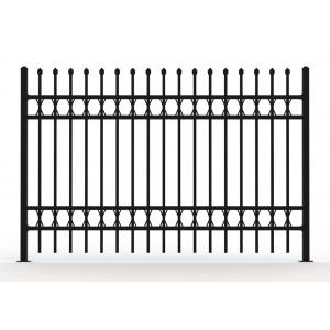 China Hot Dipped Galvanized Steel Garrison Fence Panels Tubular Steel Panels 2100mm*2400mm supplier