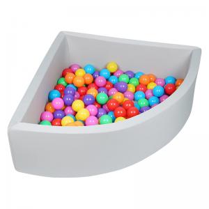Thickness 5cm Fan Shape Foam Play Ball Pit For Toddlers Kids