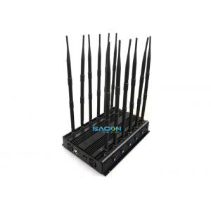 China 30w Powerful Wireless Prison Cell Phone Jammers 12 Antennas Block 315Mhz 433Mhz supplier