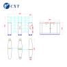 China High Security Glass Swing Turnstile Access Control Multifunctional 510H wholesale