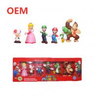 China Mini Figures Supreme PVC Action Figure Model 6pcs Set Mario Toy Manufacturer on sale