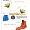 China health aluminum foil emergency thermal blanket,Emergency mylar thermal blanket 160 x 210cm,Outdoor Foil Camping Thermal wholesale