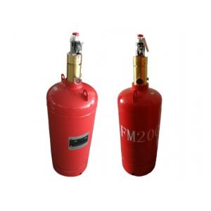 China Red Color Fm200 Gas Cylinder For 4.2 / 5.6MPa Fire Suppression System supplier