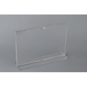 Table Top Acrylic Sign Holder Display Stand , Card Display Holder Sign Holder