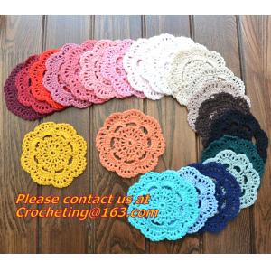 Fine craft handmade Crochet Doily mat 11 cm crochet cup mat coaster, Crochet Doily