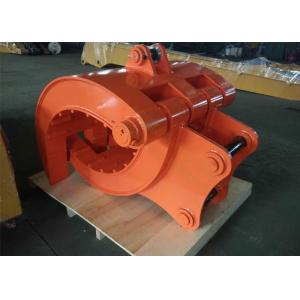 China Q345B NM400 Excavator Thumb Grab Hitachi Orange Color 990 mm Bucket Width supplier