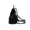 China Durable Large Space Black Color Womens Backpack Bags With Drawstring Closure wholesale