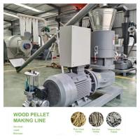 China 100-1200kg/H Wood Pellet Maker 22-55KW Wood Pellet Line With Adjustable Size on sale