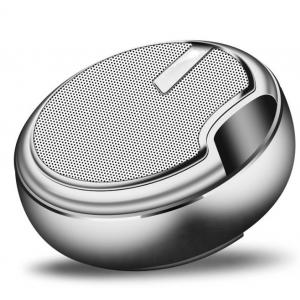 China Aluminum Alloymini Portable Bluetooth Speakers Chrome Plating Heavy Metal Design supplier
