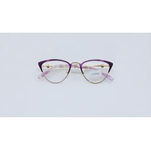Fashion Designer Cat Eye Reading Glasses Spring Hinge Glasses for Readers Women metal structure clear lens glasses
