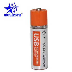 Nouvelle batterie 1.5V d'USB de conception de MELASTA batterie rechargeable de 1200 heures-milliampère pour la taille d'aa