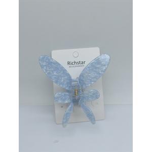 China Reusable Acrylic Hair Accessories Butterfly Claw Clip For Girls supplier