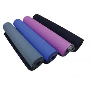 China Durable Fitness  Exercise Mat ,Natural Rubber TPE Surface Yoga Sweat Mat Unique Texture supplier